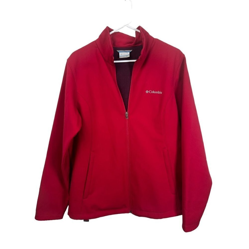Columbia Red Pullover Jacket, Size Large - image 1